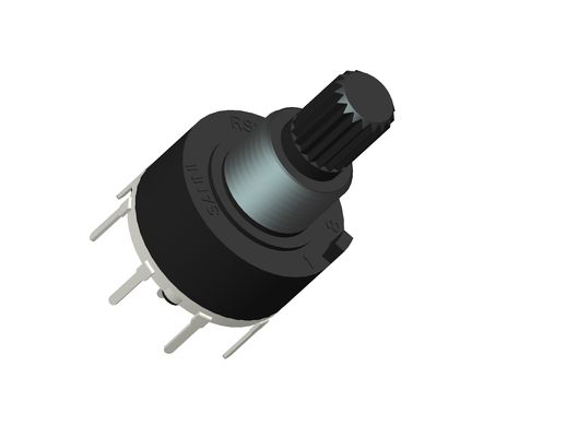 2 Pole 2 Position Rotary Switch Channel Selecting Band 16MM RS16211-2P2T