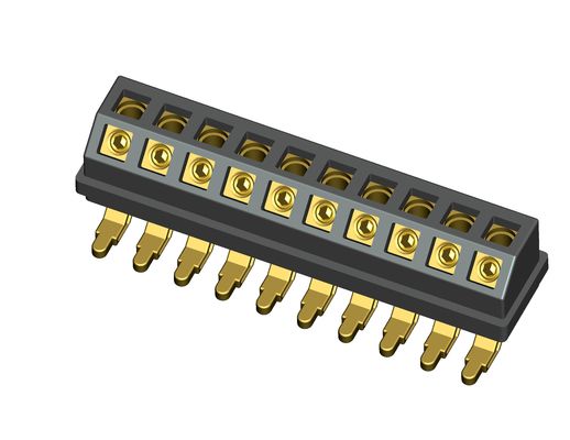 PCB Insert Soldering Barrier Terminal Block 10 Position BT10-002A