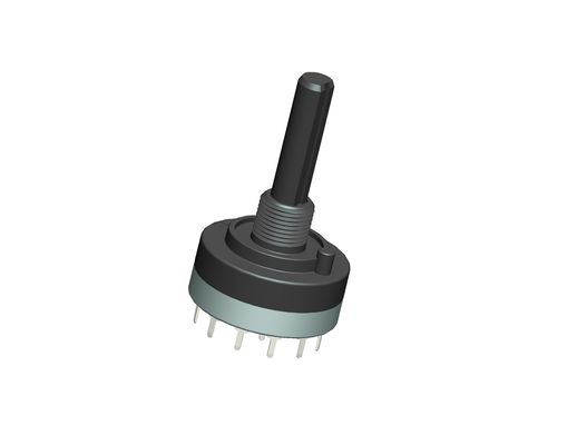 Insulated Shaft Rotary Switch 26mm Multi Way Switch For Multimedia Audio