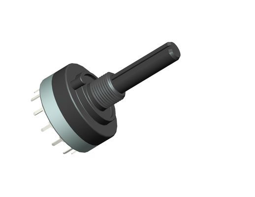 Insulated Shaft Rotary Switch 26mm Multi Way Switch For Multimedia Audio