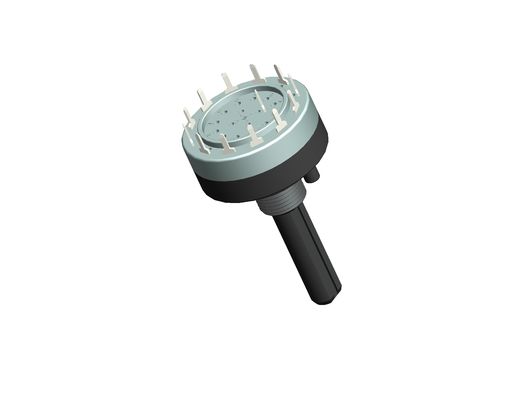 Insulated Shaft Rotary Switch 26mm Multi Way Switch For Multimedia Audio