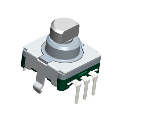 30 Detents Digital Incremental Encoder 11mm 15 Pulse 30 detents With 0.5mm Travel Push Switch